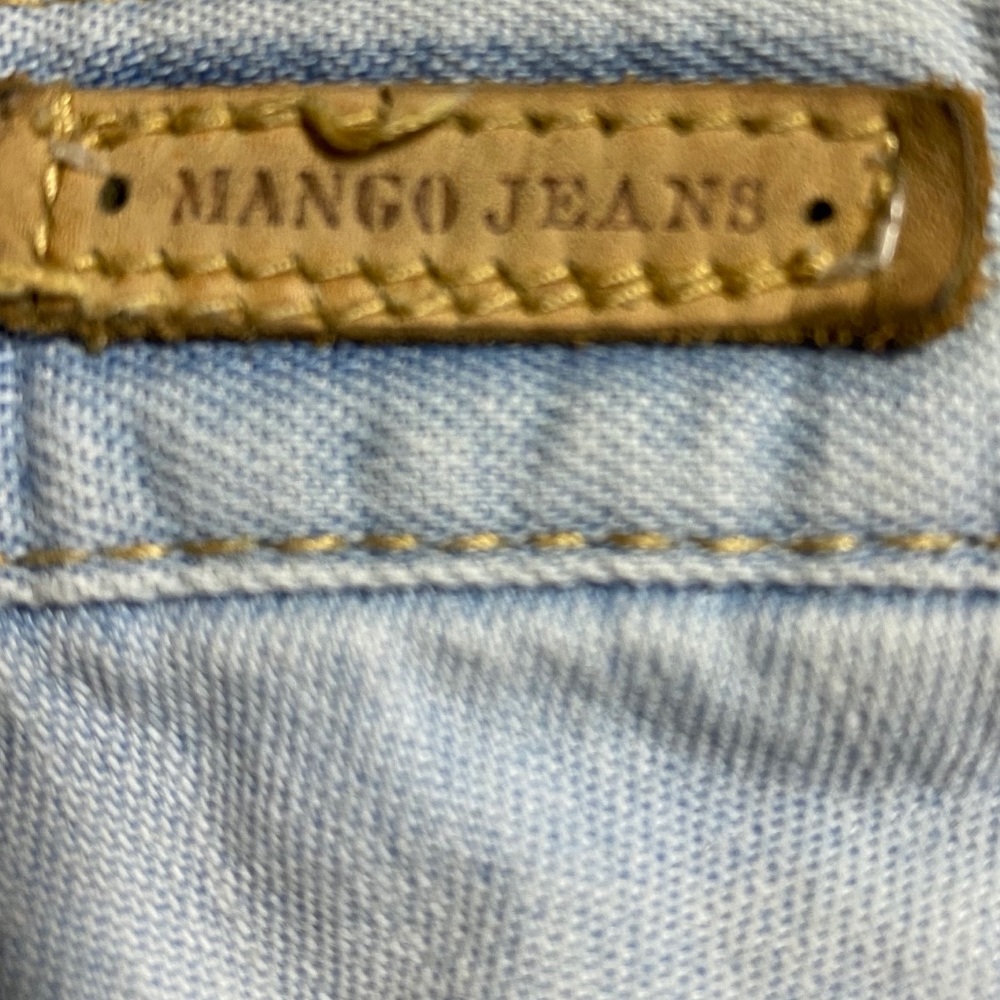MNG Blue Jean Light Rinse Cuffed Denim Shorts USA8 - Picture 11 of 11